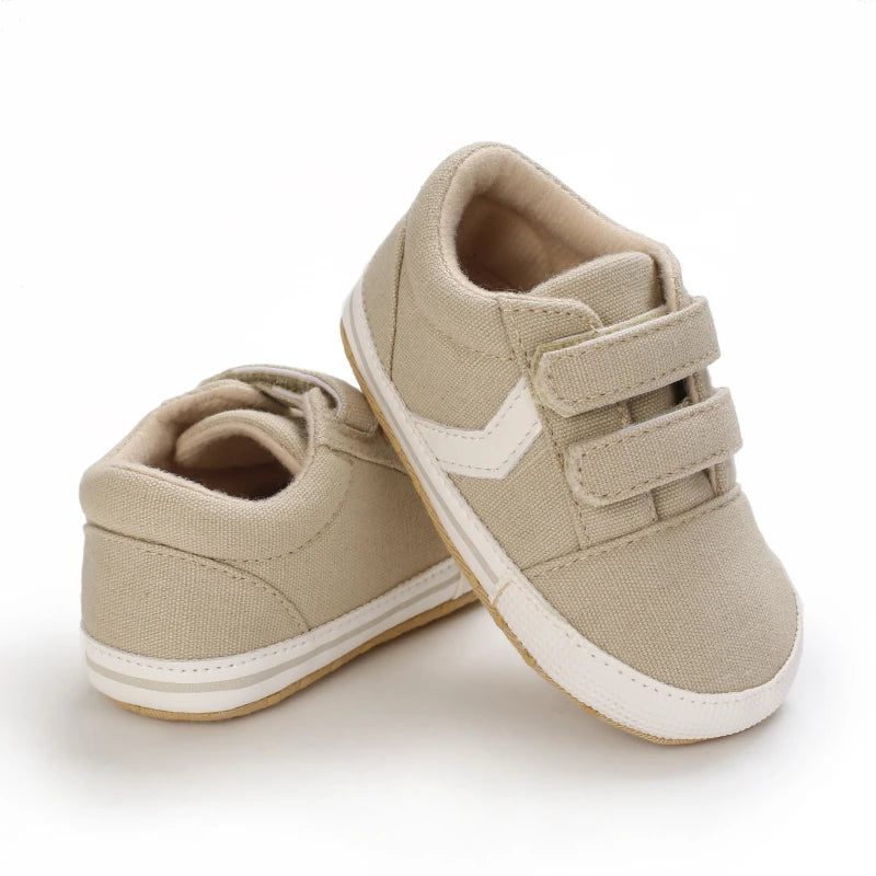 "VALEN SINA Fashion Casual Baby First Walkers – Newborn Kid Canvas Sneakers, Soft Sole Crib Shoes for Baby Boy & Girl, Prewalkers"
