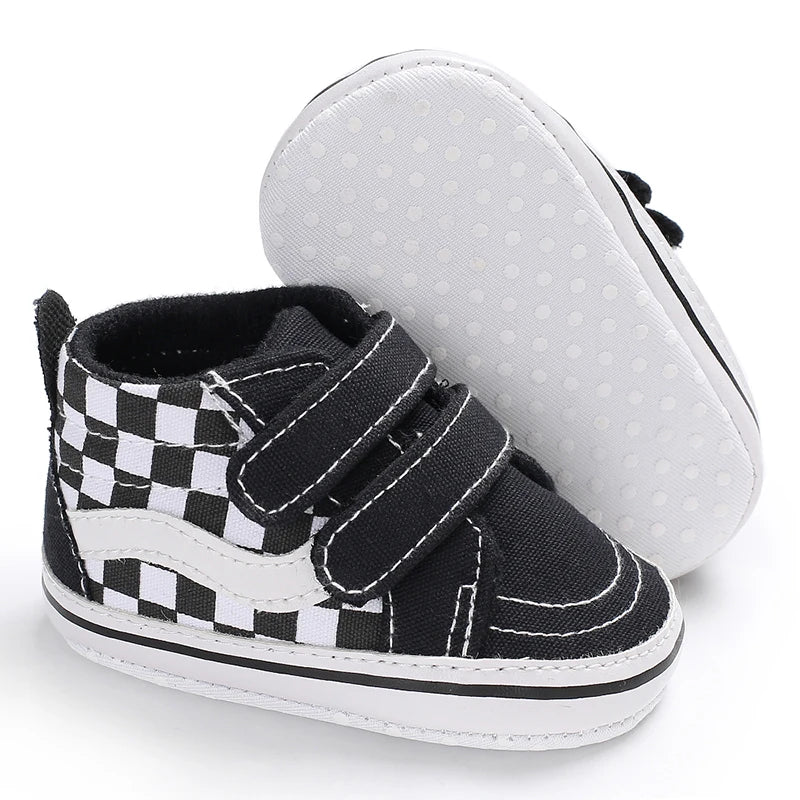 "VALEN SINA Fashion Casual Baby First Walkers – Newborn Kid Canvas Sneakers, Soft Sole Crib Shoes for Baby Boy & Girl, Prewalkers"