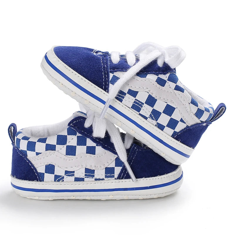 "VALEN SINA Fashion Casual Baby First Walkers – Newborn Kid Canvas Sneakers, Soft Sole Crib Shoes for Baby Boy & Girl, Prewalkers"