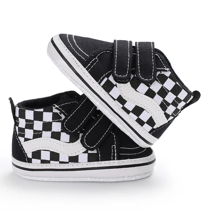 "VALEN SINA Fashion Casual Baby First Walkers – Newborn Kid Canvas Sneakers, Soft Sole Crib Shoes for Baby Boy & Girl, Prewalkers"