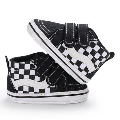 "VALEN SINA Fashion Casual Baby First Walkers – Newborn Kid Canvas Sneakers, Soft Sole Crib Shoes for Baby Boy & Girl, Prewalkers"
