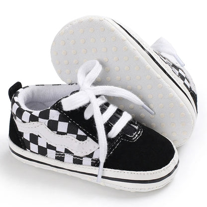 "VALEN SINA Fashion Casual Baby First Walkers – Newborn Kid Canvas Sneakers, Soft Sole Crib Shoes for Baby Boy & Girl, Prewalkers"