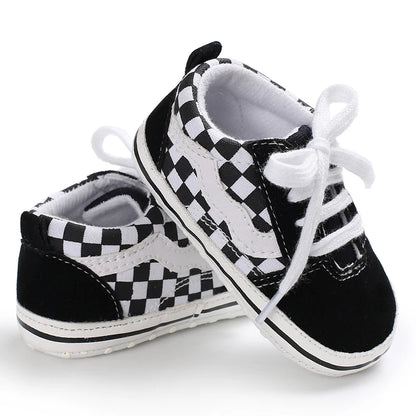 "VALEN SINA Fashion Casual Baby First Walkers – Newborn Kid Canvas Sneakers, Soft Sole Crib Shoes for Baby Boy & Girl, Prewalkers"
