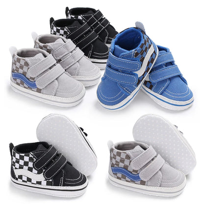 "VALEN SINA Fashion Casual Baby First Walkers – Newborn Kid Canvas Sneakers, Soft Sole Crib Shoes for Baby Boy & Girl, Prewalkers"