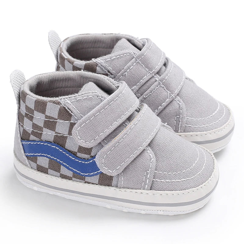 "VALEN SINA Fashion Casual Baby First Walkers – Newborn Kid Canvas Sneakers, Soft Sole Crib Shoes for Baby Boy & Girl, Prewalkers"