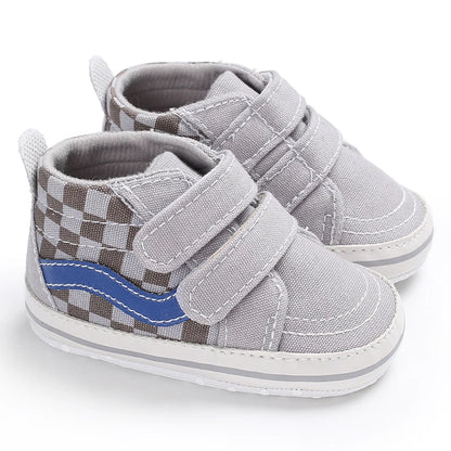 "VALEN SINA Fashion Casual Baby First Walkers – Newborn Kid Canvas Sneakers, Soft Sole Crib Shoes for Baby Boy & Girl, Prewalkers"