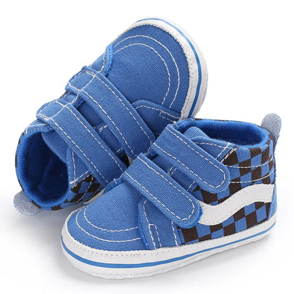 "VALEN SINA Fashion Casual Baby First Walkers – Newborn Kid Canvas Sneakers, Soft Sole Crib Shoes for Baby Boy & Girl, Prewalkers"