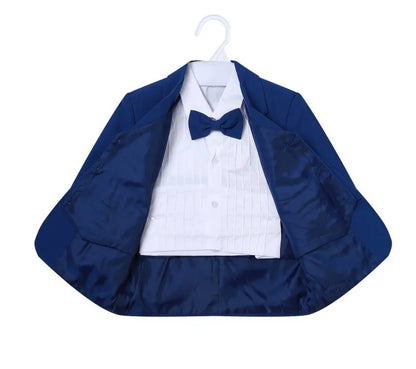 Little Boy Formal Suit - 5PCS Baby Gentleman Outfit with Bowtie | Elegant Toddler Boys Clothes (Style 3187)