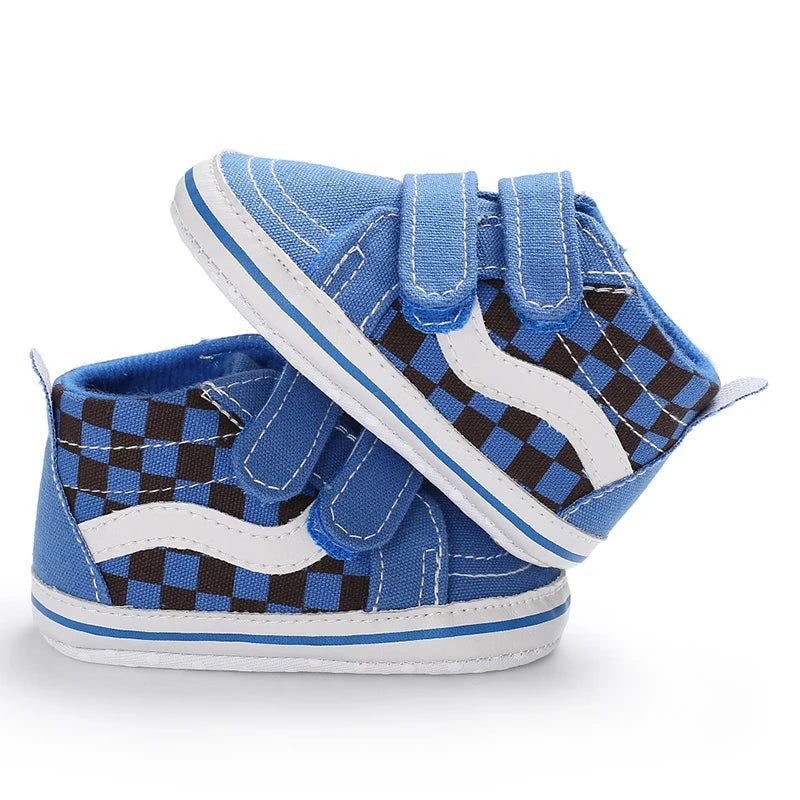 "VALEN SINA Fashion Casual Baby First Walkers – Newborn Kid Canvas Sneakers, Soft Sole Crib Shoes for Baby Boy & Girl, Prewalkers"