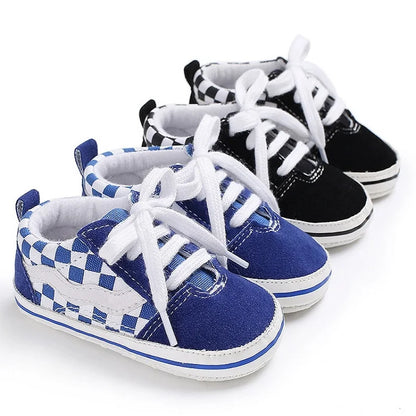 "VALEN SINA Fashion Casual Baby First Walkers – Newborn Kid Canvas Sneakers, Soft Sole Crib Shoes for Baby Boy & Girl, Prewalkers"