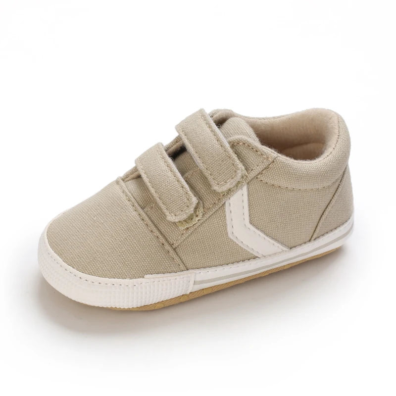 "VALEN SINA Fashion Casual Baby First Walkers – Newborn Kid Canvas Sneakers, Soft Sole Crib Shoes for Baby Boy & Girl, Prewalkers"