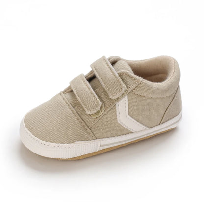 "VALEN SINA Fashion Casual Baby First Walkers – Newborn Kid Canvas Sneakers, Soft Sole Crib Shoes for Baby Boy & Girl, Prewalkers"