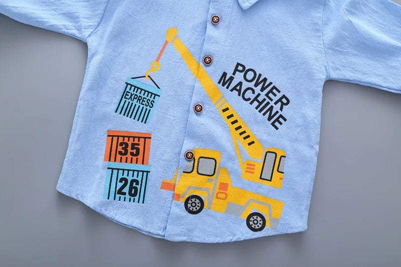 DIIMUU Spring Autumn Kids Baby Clothes - Cotton Shirt for Toddler Boys & Girls, Infant Tee Blouse for Children (1-5 Years)