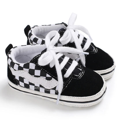 "VALEN SINA Fashion Casual Baby First Walkers – Newborn Kid Canvas Sneakers, Soft Sole Crib Shoes for Baby Boy & Girl, Prewalkers"