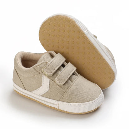 "VALEN SINA Fashion Casual Baby First Walkers – Newborn Kid Canvas Sneakers, Soft Sole Crib Shoes for Baby Boy & Girl, Prewalkers"