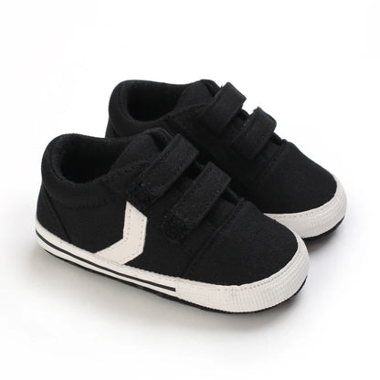 "VALEN SINA Fashion Casual Baby First Walkers – Newborn Kid Canvas Sneakers, Soft Sole Crib Shoes for Baby Boy & Girl, Prewalkers"