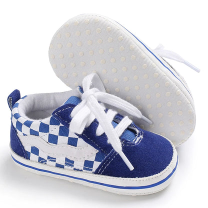 "VALEN SINA Fashion Casual Baby First Walkers – Newborn Kid Canvas Sneakers, Soft Sole Crib Shoes for Baby Boy & Girl, Prewalkers"