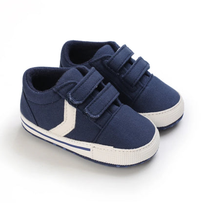 "VALEN SINA Fashion Casual Baby First Walkers – Newborn Kid Canvas Sneakers, Soft Sole Crib Shoes for Baby Boy & Girl, Prewalkers"