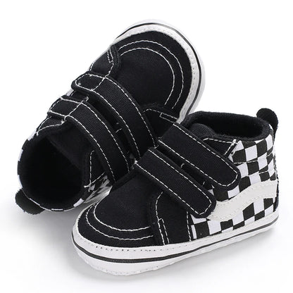 "VALEN SINA Fashion Casual Baby First Walkers – Newborn Kid Canvas Sneakers, Soft Sole Crib Shoes for Baby Boy & Girl, Prewalkers"