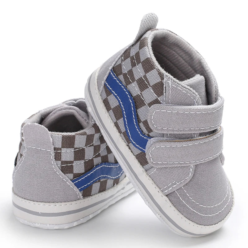 "VALEN SINA Fashion Casual Baby First Walkers – Newborn Kid Canvas Sneakers, Soft Sole Crib Shoes for Baby Boy & Girl, Prewalkers"