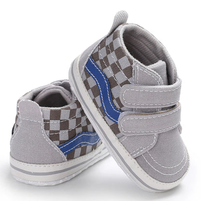 "VALEN SINA Fashion Casual Baby First Walkers – Newborn Kid Canvas Sneakers, Soft Sole Crib Shoes for Baby Boy & Girl, Prewalkers"