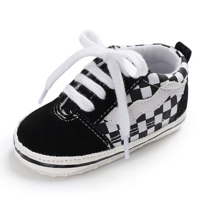 "VALEN SINA Fashion Casual Baby First Walkers – Newborn Kid Canvas Sneakers, Soft Sole Crib Shoes for Baby Boy & Girl, Prewalkers"