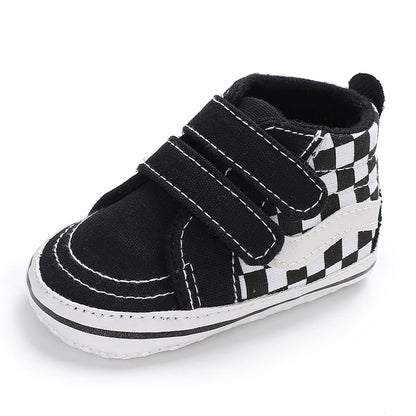"VALEN SINA Fashion Casual Baby First Walkers – Newborn Kid Canvas Sneakers, Soft Sole Crib Shoes for Baby Boy & Girl, Prewalkers"