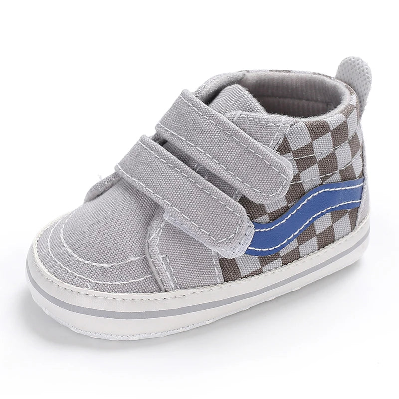 "VALEN SINA Fashion Casual Baby First Walkers – Newborn Kid Canvas Sneakers, Soft Sole Crib Shoes for Baby Boy & Girl, Prewalkers"