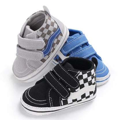 "VALEN SINA Fashion Casual Baby First Walkers – Newborn Kid Canvas Sneakers, Soft Sole Crib Shoes for Baby Boy & Girl, Prewalkers"