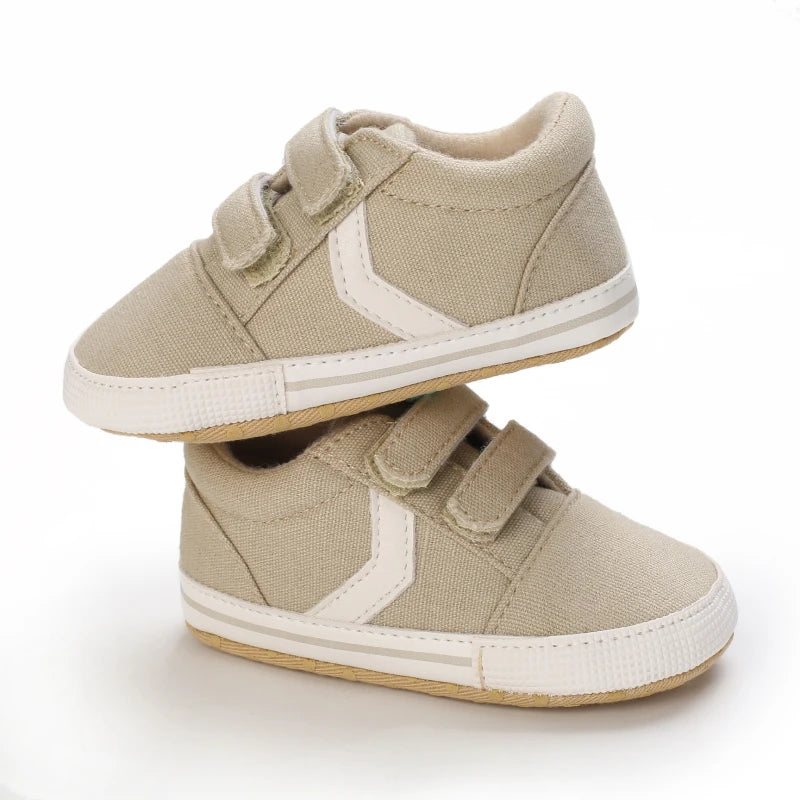 "VALEN SINA Fashion Casual Baby First Walkers – Newborn Kid Canvas Sneakers, Soft Sole Crib Shoes for Baby Boy & Girl, Prewalkers"