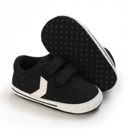 "VALEN SINA Fashion Casual Baby First Walkers – Newborn Kid Canvas Sneakers, Soft Sole Crib Shoes for Baby Boy & Girl, Prewalkers"