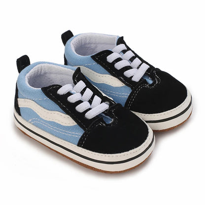 "VALEN SINA Fashion Casual Baby First Walkers – Newborn Kid Canvas Sneakers, Soft Sole Crib Shoes for Baby Boy & Girl, Prewalkers"