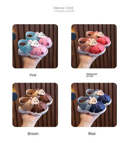 2024 Summer Baby Boys Girls Sandals - Children Beach Sandals Cartoon Infant Toddler Shoes - Comfortable Soft Sole Kids Student Shoes