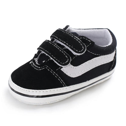 "VALEN SINA Fashion Casual Baby First Walkers – Newborn Kid Canvas Sneakers, Soft Sole Crib Shoes for Baby Boy & Girl, Prewalkers"