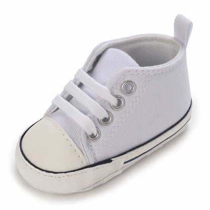 "VALEN SINA Fashion Casual Baby First Walkers – Newborn Kid Canvas Sneakers, Soft Sole Crib Shoes for Baby Boy & Girl, Prewalkers"