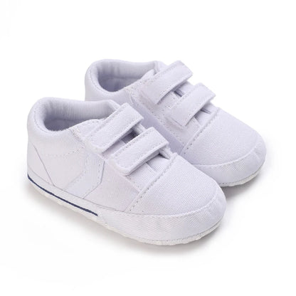 "VALEN SINA Fashion Casual Baby First Walkers – Newborn Kid Canvas Sneakers, Soft Sole Crib Shoes for Baby Boy & Girl, Prewalkers"