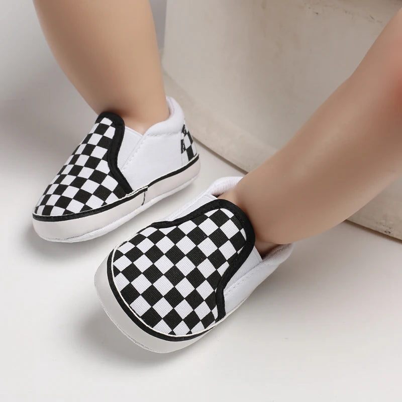 "VALEN SINA Fashion Casual Baby First Walkers – Newborn Kid Canvas Sneakers, Soft Sole Crib Shoes for Baby Boy & Girl, Prewalkers"