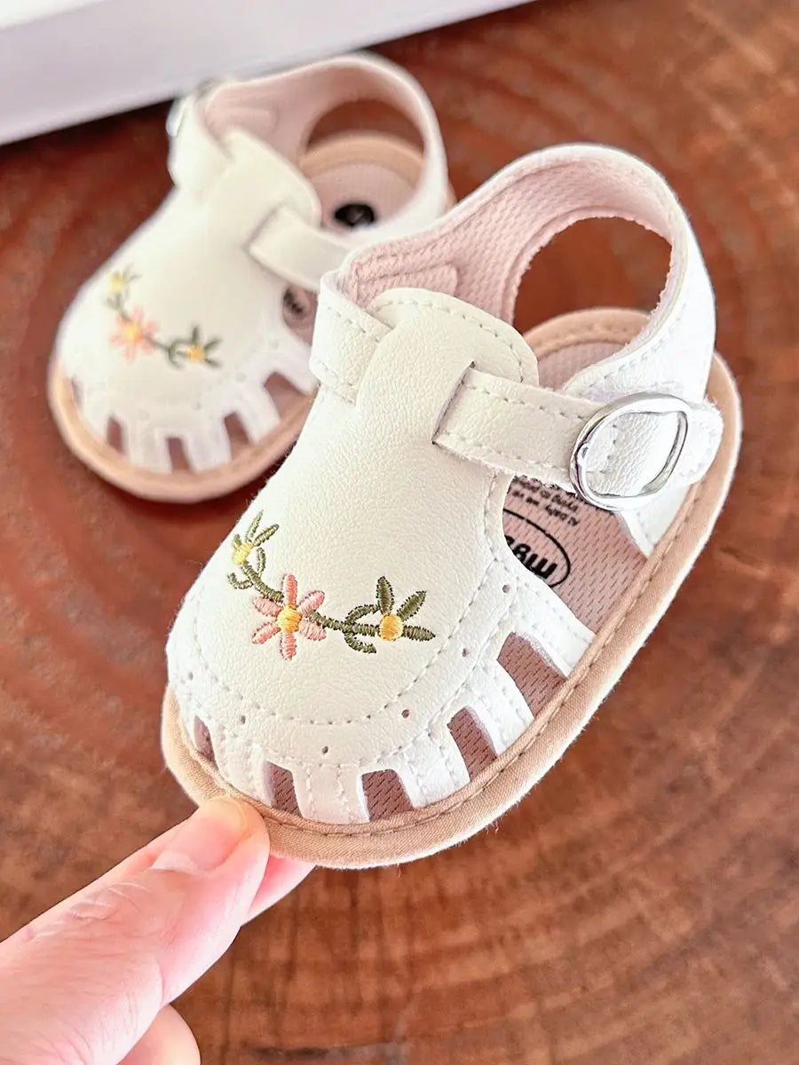 "Infant Baby Boys Girls Sandals, Summer Baby Wedding Dress Flat Shoes, Newborn Crib Shoes, First Walkers Prewalkers Shoes"