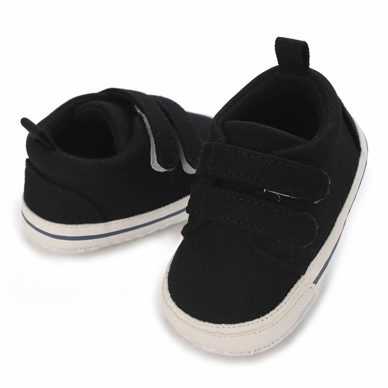"VALEN SINA Fashion Casual Baby First Walkers – Newborn Kid Canvas Sneakers, Soft Sole Crib Shoes for Baby Boy & Girl, Prewalkers"