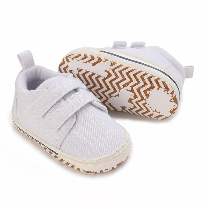 "VALEN SINA Fashion Casual Baby First Walkers – Newborn Kid Canvas Sneakers, Soft Sole Crib Shoes for Baby Boy & Girl, Prewalkers"