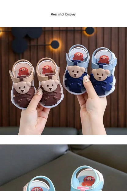 2024 Summer Baby Boys Girls Sandals - Children Beach Sandals Cartoon Infant Toddler Shoes - Comfortable Soft Sole Kids Student Shoes