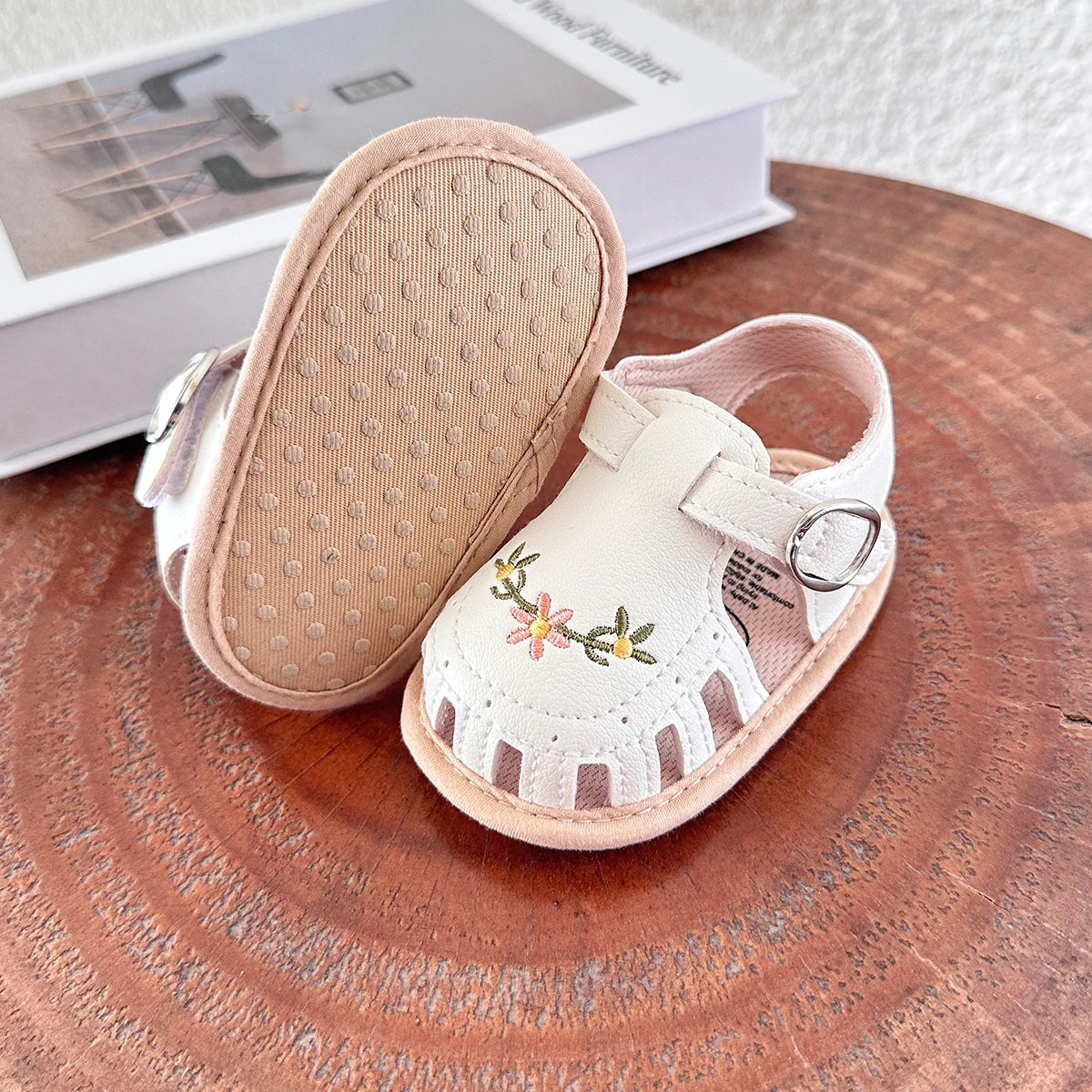 "Infant Baby Boys Girls Sandals, Summer Baby Wedding Dress Flat Shoes, Newborn Crib Shoes, First Walkers Prewalkers Shoes"