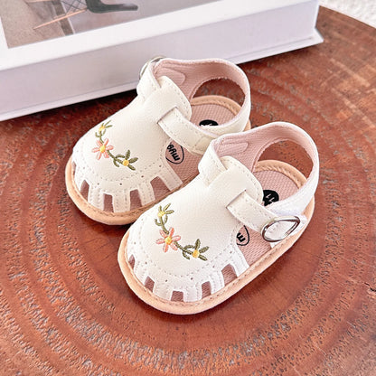 "Infant Baby Boys Girls Sandals, Summer Baby Wedding Dress Flat Shoes, Newborn Crib Shoes, First Walkers Prewalkers Shoes"
