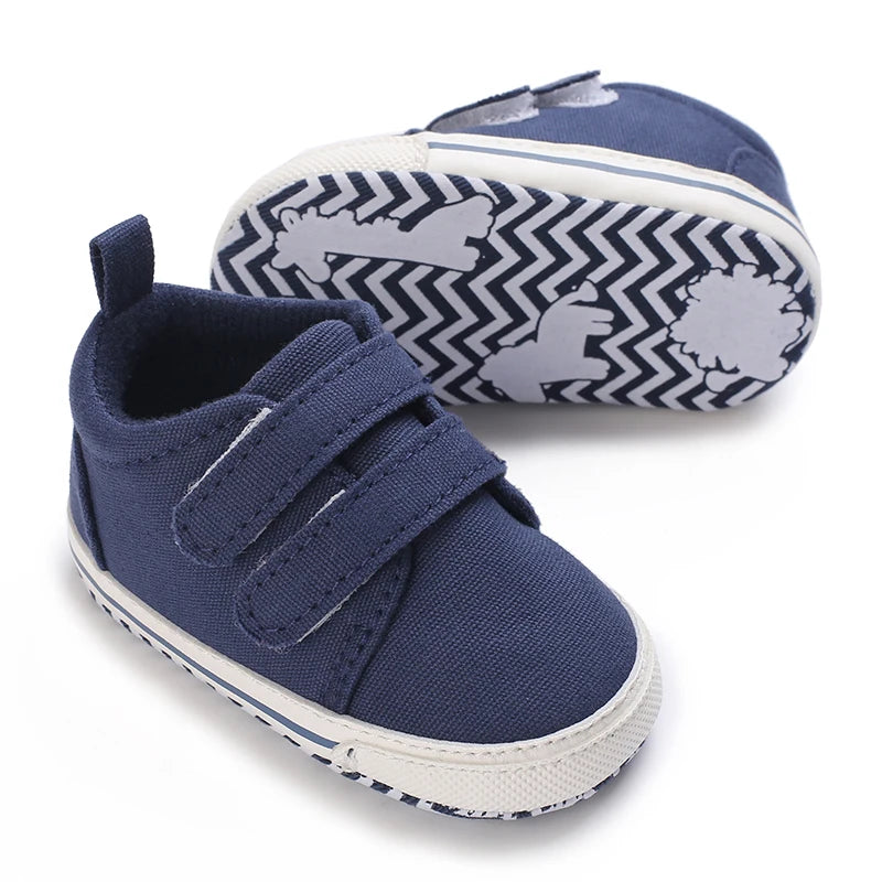 "VALEN SINA Fashion Casual Baby First Walkers – Newborn Kid Canvas Sneakers, Soft Sole Crib Shoes for Baby Boy & Girl, Prewalkers"