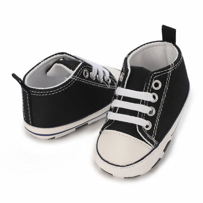 "VALEN SINA Fashion Casual Baby First Walkers – Newborn Kid Canvas Sneakers, Soft Sole Crib Shoes for Baby Boy & Girl, Prewalkers"