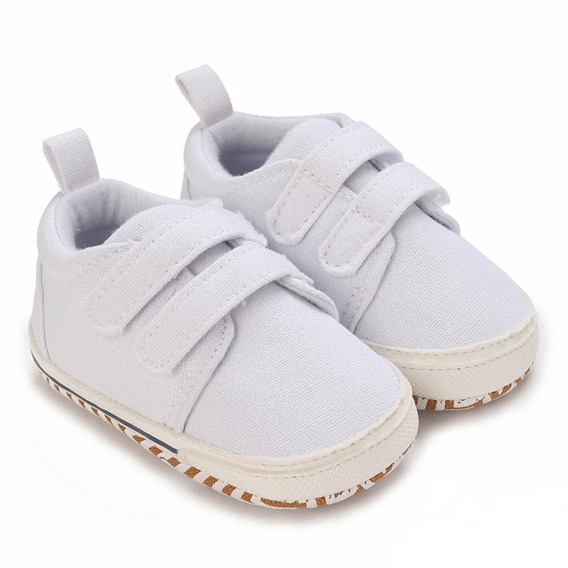 "VALEN SINA Fashion Casual Baby First Walkers – Newborn Kid Canvas Sneakers, Soft Sole Crib Shoes for Baby Boy & Girl, Prewalkers"