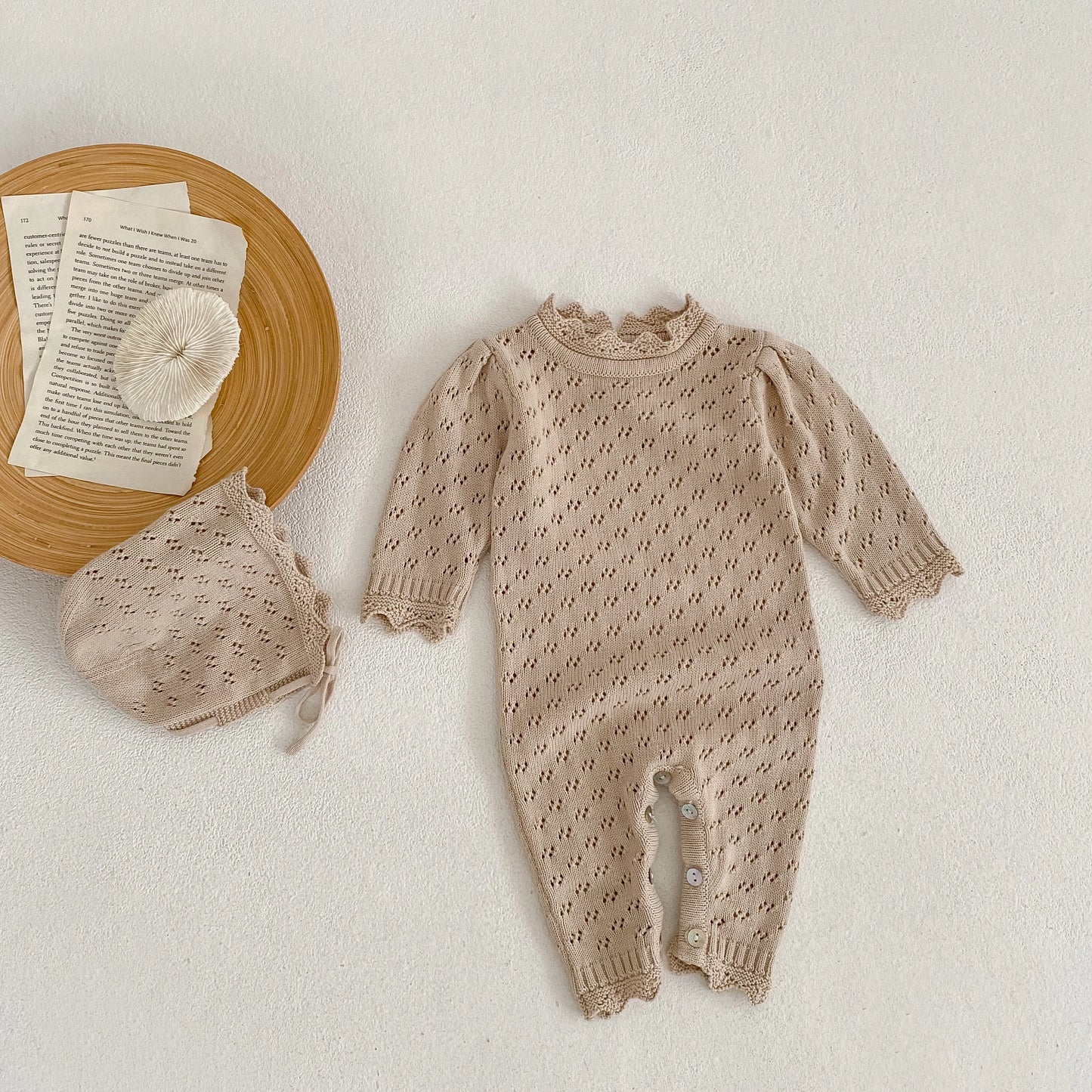 Newborn Baby Girls Long Sleeve Lace Sister Suit Knit Rompers Dress Tops Infant Jumpsuit Kids Baby Girls Rompers Clothes