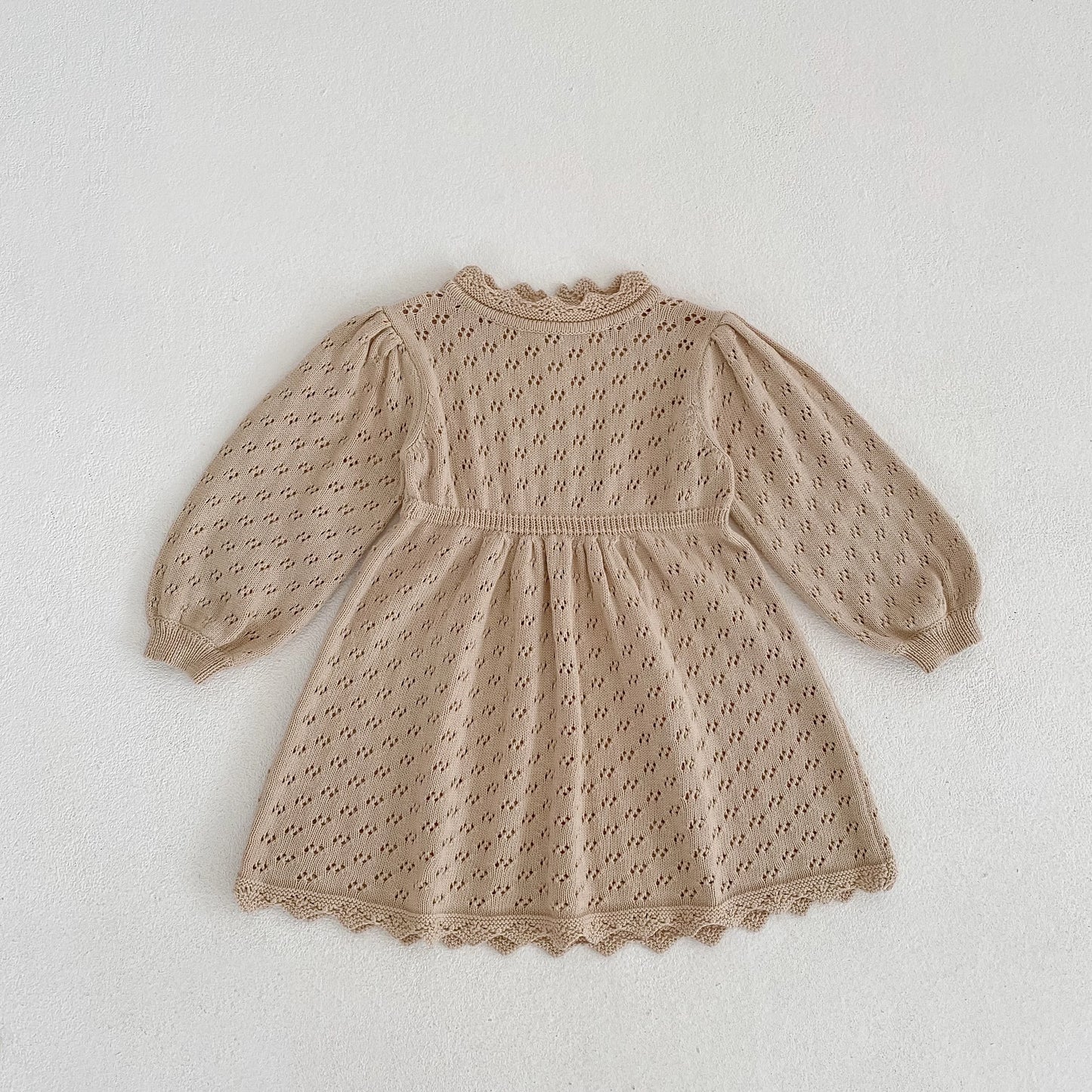 Newborn Baby Girls Long Sleeve Lace Sister Suit Knit Rompers Dress Tops Infant Jumpsuit Kids Baby Girls Rompers Clothes