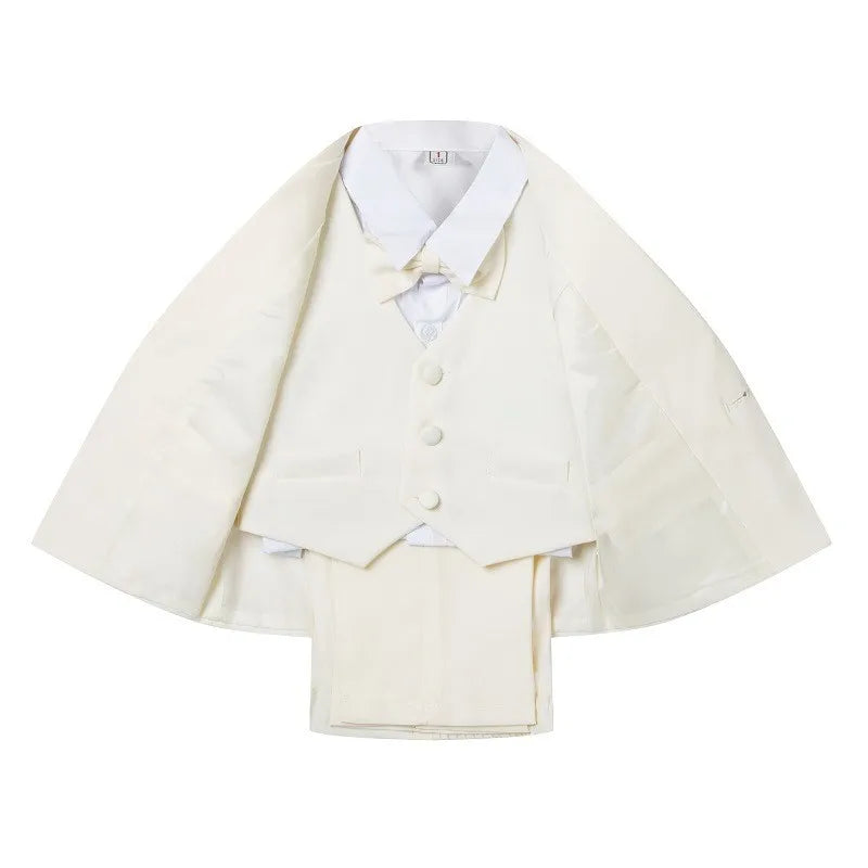 Little Boy Formal Suit - 5PCS Baby Gentleman Outfit with Bowtie | Elegant Toddler Boys Clothes (Style 3187)