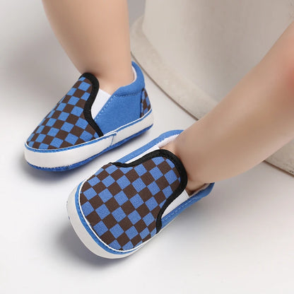 "VALEN SINA Fashion Casual Baby First Walkers – Newborn Kid Canvas Sneakers, Soft Sole Crib Shoes for Baby Boy & Girl, Prewalkers"
